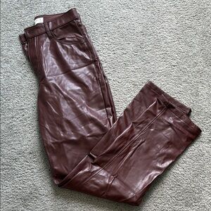 Abercrombie & Fitch Maroon Straight Leg Pants